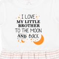 thumbnail image 4 of Inktastic I Love My Little Brother to the Moon and Back Girls Toddler Dress, 4 of 5