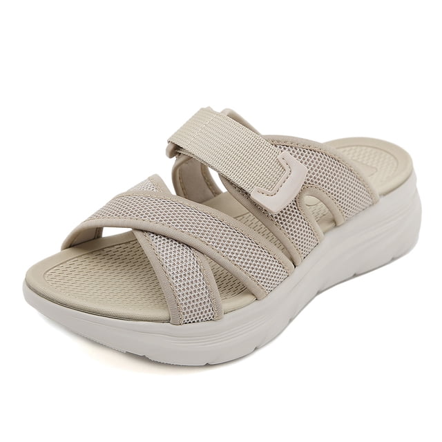 Zapatillas para caminar informales y cómodas para mujer, zapatos de playa informales para viajes al aire libre