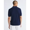 thumbnail image 3 of Free Assembly Men's Textured Tipped Polo Shirt with Short Sleeves, Sizes S-3XL, 3 of 5