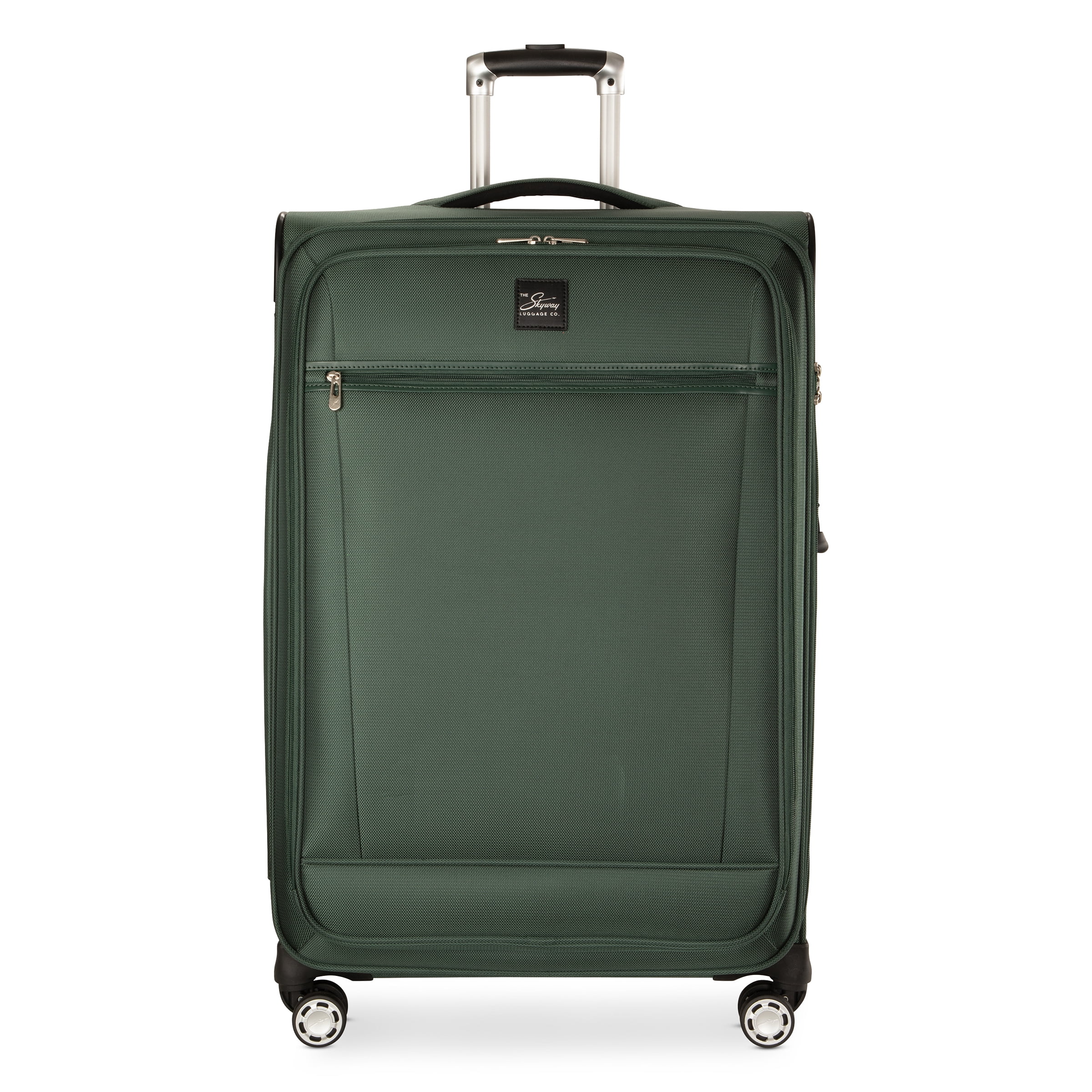 Skyway Luggage Ballard Softside 28" Expandable Large Checked Luggage with Spinner Wheels, Adult, Juniper Green