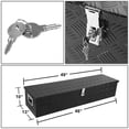 thumbnail image 3 of DNA Motoring 49"x13"x10" Aluminum Pickup Truck Bed Trailer Storage Tool Box w/Key Lock (Black), 3 of 4