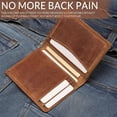 thumbnail image 2 of czcpp-Leather Credit Card Holder Wallet for Men and Women, Thin Bifold RFID Blocking Wallet, Slim Front Pocket Minimalist Wallet, Small Card Case, 2 of 4