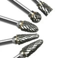thumbnail image 6 of Carbide Burr Set 10PC 1/8" Shank Tungsten Double Cut Carbide Rotary Burr Set for Metal and Wood Carving, Grinding, Polishing, Engraving, Drilling., 6 of 6