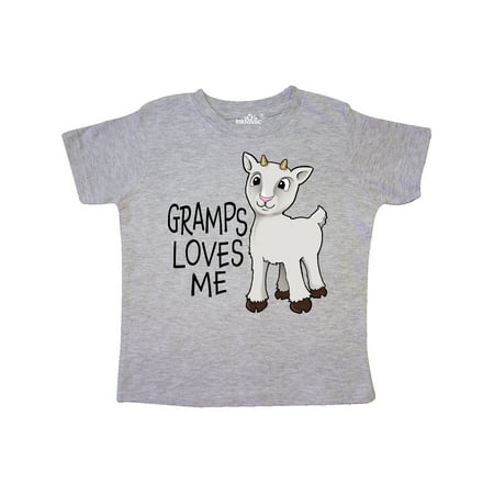 

Inktastic Gramps Loves Me- cute goat Gift Toddler Boy or Toddler Girl T-Shirt