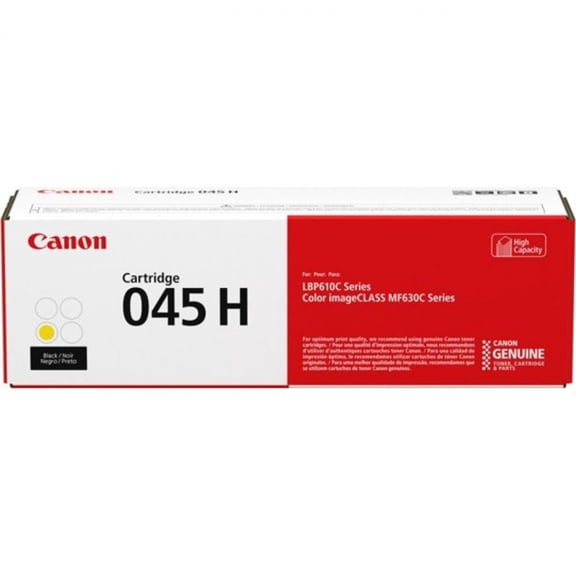 Canon 045 High Yield Laser Toner Cartridge - Yellow - 1 Each - 2200 Pages