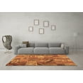 thumbnail image 3 of Ahgly Company Indoor Round Patchwork Brown Transitional Area Rugs, 4' Round, 3 of 4