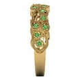 thumbnail image 4 of 0.17 ct Brilliant Round Cut Simulated Green Diamond 14k Yellow Gold Band SZ 9.25, 4 of 6