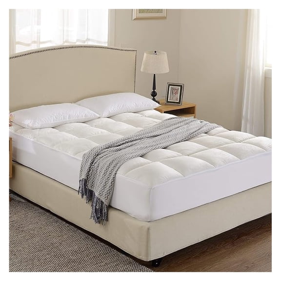 Mattress Topper – Ultra Plush Mattress Topper for Luxurious , Deep Pocket Soft Mattress Topper, Cooling & Washable, King