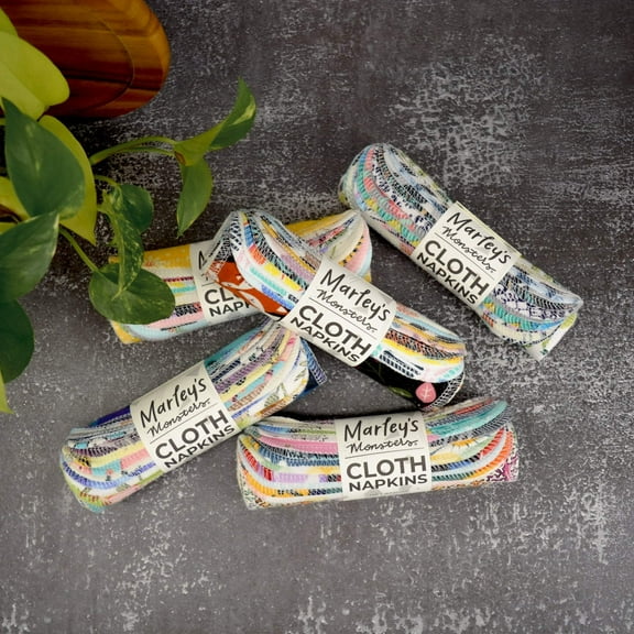 Marley's Monsters Small Cloth Napkins: Prints 12-Pack