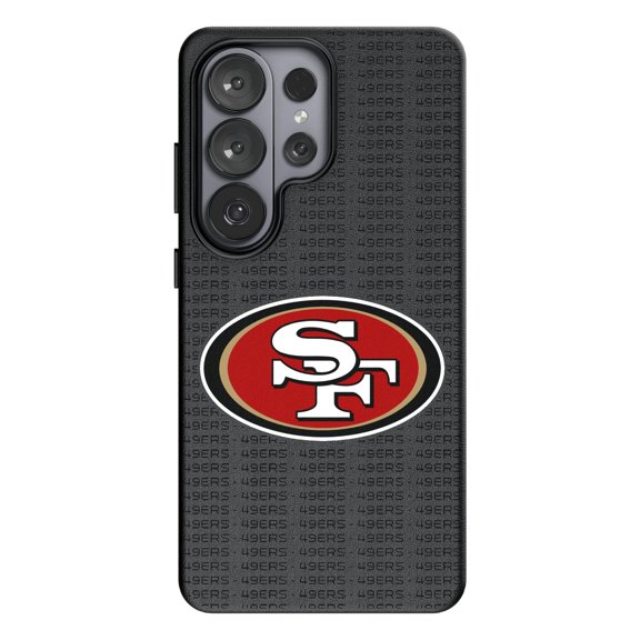 Keyscaper San Francisco 49ers Text Backdrop Galaxy Magnetic Bump Case