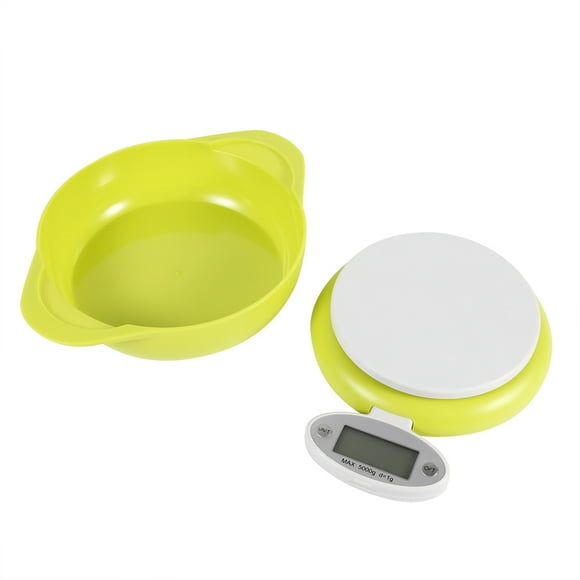 Balance de nourriture, balances numériques électroniques de cuisine d'affichage à cristaux liquides de haute précision de 5Kg/1g avec le bol