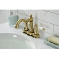 thumbnail image 2 of Fauceture FSC1603APL American Patriot 4 in. Centerset Bathroom Faucet with Brass Pop-Up, Brushed Brass, 2 of 3