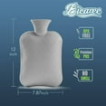 NANAHuang Hot Water Bottle with Cover, 2L PVC Hot Water Bag for Neck