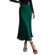 thumbnail image 1 of Falda PRETTYGARDEN Otoño 2025 Satén Midi de Cintura Alta Verde Oscuro Talla L, 1 of 7