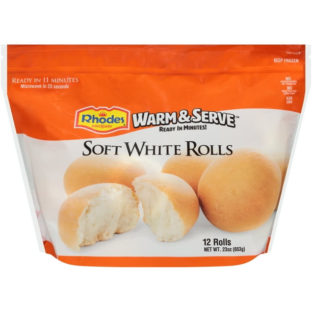 Rhodes Bake N Serv Soft White WNS Dinner Rolls Rolls, 12 CT Walmart
