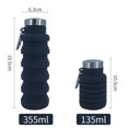 thumbnail image 4 of Hervidor deportivo al aire libre, portátil, reutilizable, taza plegable de silicona para viajes (gris) Ehuebsd Libre de BPA, 4 of 9