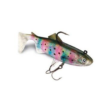 SPRO BBZ-1 Baby Shad 25 Swim Bait - Rainbow Trout Pattern, Premium Treble Hook, Multi-Species Fishing Lure