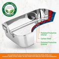 thumbnail image 3 of NutriChef Stainless Steel Roasting Pan, Roasting Pan with Rack Nonstick, Heavy Duty Large Oven Roaster with Removable Rack, for Turkey Thanksgiving Dinners, Roasts, Chicken, Veggies and More, 3 of 5