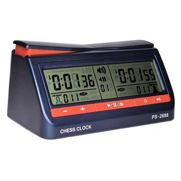 ABS Digital Chess Reloj LCD Temperador de ABS CHECKERS INTERNACIONALES para Juegos de Mesa y Ajedrez