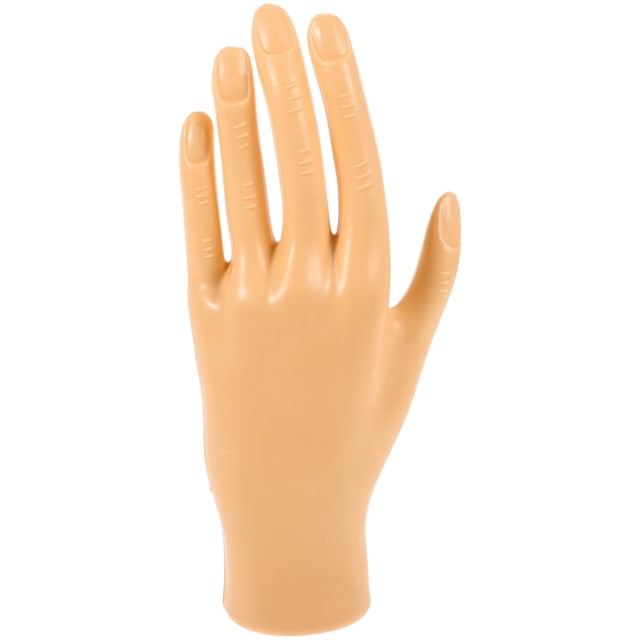 Mano de práctica de uñas, modelo de mano simulada, práctica de uñas, mano realista