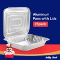 thumbnail image 3 of Sartenes de aluminio JOLLY CHEF, 33 x 26 cm, paquete de 25 con tapas, 3 of 9