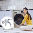 thumbnail image 4 of Miangastore 1 Pc Household Bathroom Faucet Double-control Water Tap Kitchen Faucet (Silver), 4 of 8