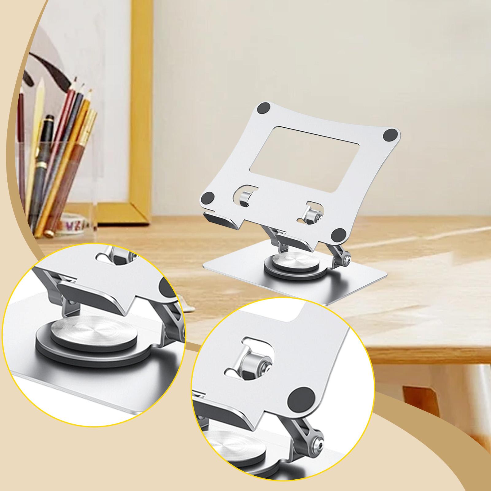 Laptop Stand Rotatable Notebook Holder Non Slip Metal Suitable for Desk Work School Study