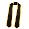 thumbnail image 2 of Graduación Roba Shawl Sash para ceremonias de graduación de la universidad del club negro, 2 of 8