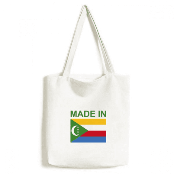 Comoros Country Love Tote Canvas Bag Shopping Satchel Casual Handbag