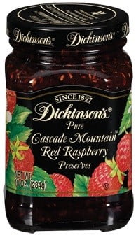 Dickinson's Cascade Mountain Red Raspberry Preserves, 10 Oz by JM SMUCKER