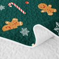 thumbnail image 5 of Manfei Christmas Festive Snowman Bed Spread Queen,Bright Gift Queen Coverlet Set,3pcs,1 Quilt and 2 Pillowcases, 5 of 7