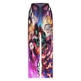 thumbnail image 4 of Demon Slayer Pajama Pants Long Sleep Pants Soft Elastic Waist PJ Bottoms Lounge Pants, 4 of 7