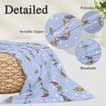 thumbnail image 3 of Blue Birds Body Pillow Cover 20 x 54 Inch Decorative Pillow Cover Funny Cute Snowflake Wire Sparrow Lumbar Pillowcase Seasonal Rectangle Cushion Case for Couch Sofa Bed Living Room, 3 of 9