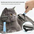 thumbnail image 3 of Pet Comb Double Untie Knot Rake Pet Dog Brush Hair Tool Grooming F9p0, 3 of 8