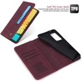 thumbnail image 4 of LG Stylo 7 4G case Marble PU Leather Flip Wallet case with 3 Card Slots Holder Kickstand Wrist Strap LG Stylo 7 4G Wallet Strong Magnetic Full Cover Case (LG Stylo 7 4G, Blue), 4 of 7