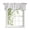 White, variant on Brown Gingham Tie Up Valances Curtain, Modern Minimalist White Line Grid Points Checkered Adjustable Rod Pocket Short Window Treatment Tie Up Curtains Valances for Kitchen Bathroom 54x18 Inches