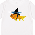 thumbnail image 4 of Inktastic Funny Goldfish with Shark Fin Boys or Girls Long Sleeve Toddler T-Shirt, 4 of 5