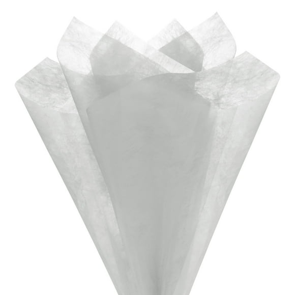 Uxcell Papel de Envoltura de Flores Coreano de 20 Hojas, Papel de Envoltura Floral para Empaque de Regalos, Gris
