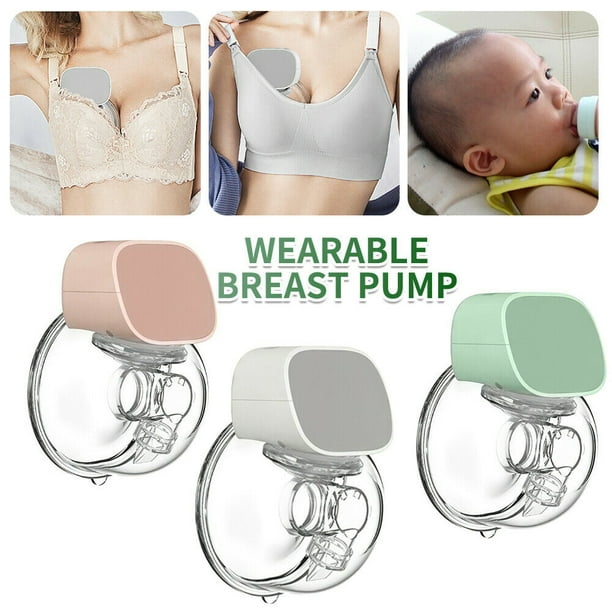 GRM Wearable Breast Pump,Portable Double Electric Breast Pump Breastfeeding  