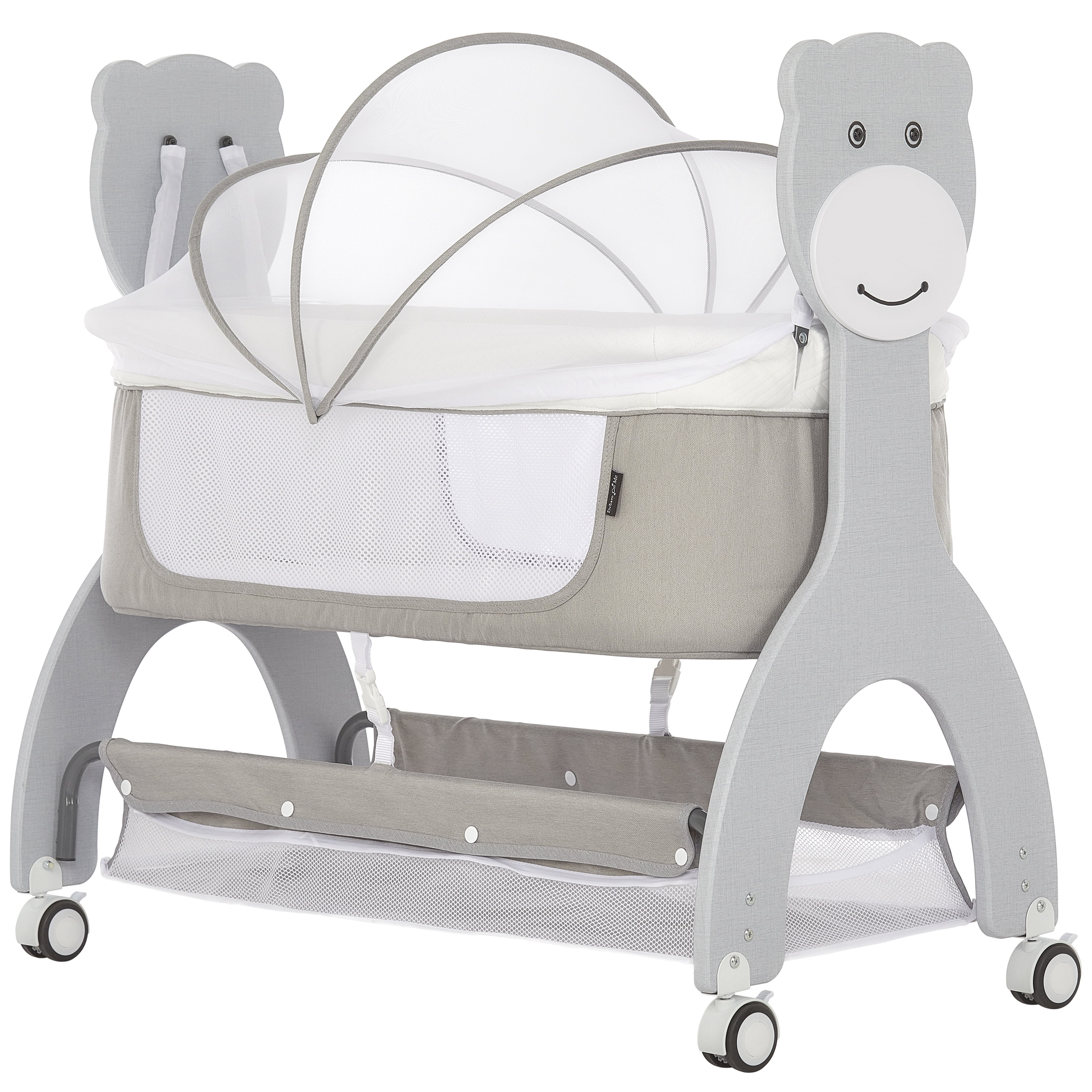 Cradle Moses Basket Holder White Baby Canopy For Rocking Crib 
