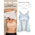 thumbnail image 4 of COMFREE Women's Camisole with Built in Bra Plus Size Tank Top Cami Flowy Casual Tops with Adjustable Strap (S-4XL), 4 of 7