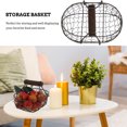 thumbnail image 4 of Iron Handheld Fruit Bread Basket Multi-Functional Basket Sturdy Bread Holder, 4 of 6