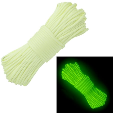

West Coast Paracord Luminous Type III 7 Strand Nylon Glow in the Dark 550 Paracord (Parachute Cord) Rope - 10 25 50 100 Hanks & 1000 Spools - Multiple Colors