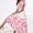 Pink, variant on Babysbule Womens Summer Dresses, Women's Short Sleeve Round Neck Casual Fashion Party Daily Elegant Printing Dress