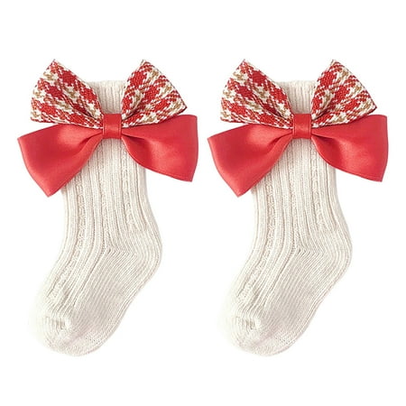 

SEAFEI Socks 1 Pair Daily Wear Lovely Fashion Bow-knot Toddler Socks