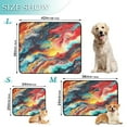 thumbnail image 3 of Qxltty Colorful Flow Patterns Cat litter Pads Pet Set of 3 Diaper Mats Center Anti-leakage Layer Absorbent Soft and Comfortable, 3 of 7