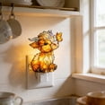 thumbnail image 5 of Dvkptbk table lamp Heart Valentines Night Light Heart Plug Into Wall Nightlight Stained Glass Holiday Decorations Spring Home, 5 of 5