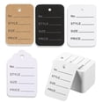 thumbnail image 2 of 100pcs/lot 3.5x5cm Price Tags Kraft Paper Lables for DIY Jewelry Retail Price Tags Handmade Clothes Size Tags Store Hang Lables pink3.5x5cm 100pcs, 2 of 6