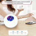 thumbnail image 2 of Bluetooth Shower Speaker With Color Light Handsfree Speakerphone With Built-in Mic Dedicated Suction Cup For Showers Bluetooth 5.0 IPX4 Waterproof, Gift, on Clearance，White, 2 of 8