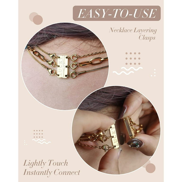 Necklet shop layering clasp